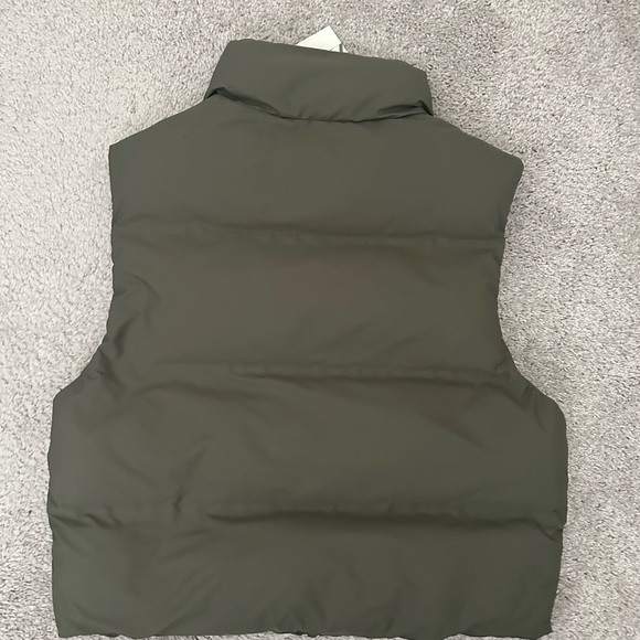 Zara Khaki Puffer Jacket - Picture 3 of 5